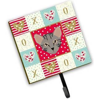 """" Caroline's Treasures Safari Cat Love Leash eller Key Holder Hooks Multicolor """"