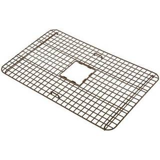 SinkSense Wright 28x17 Køkkenvask Bundgitter - antik brun, tykt stål med vinylbelægning til at beskytte vasken og dine tallerkener