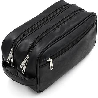 Toiletartikler poser sumnacon unisex pu l?der vandt?t rejse toiletartik