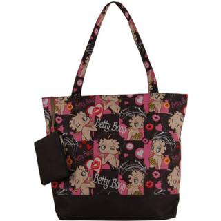 Betty Boop Tote Bag Fashion Shoulder Bag (Black Multi)