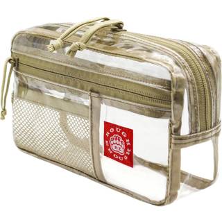 Rough nok klar makeup toiletartikler TSA godkendt kvart st?rrelse kosmetisk sag til rejseferie med lynl?s stor st?rrelse stiv beskyttelse