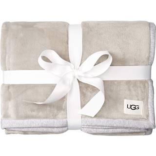 UGG Duffield Throw II tæppe - blødt og luksuriøst, ultra-blødt i Seal Heather-farve, unisex – et must-have til stuen