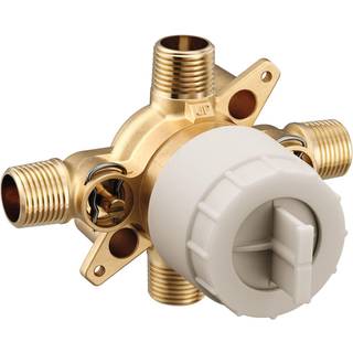 Moen M-Core 4 Port Tub og Bruser Pre-Fabricated Mixing Valve med CC/IPS-forbindelser og stopper U140CIS