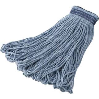 Rubbermaid Commercial Products Universal Pandeband Blend Mop Blue Looped Ends for at reducere frossende kraftig industriel v?d moppe til gulvrens