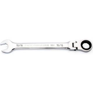 Gearwrench 15/16 """" 4 graders Swing Arch 12 Point Flex Head Ratcheting Combination Wrench - 86752