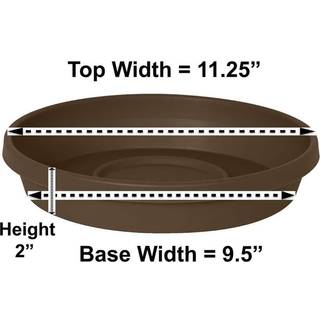 Bloem LLC 51312CH 12 """" Round Chocolate Saucer