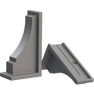 Mayne Fairfield Corbels - Graphite Gray - KUN DECORATIV USBRUG - 11in x 4in x 6,5in - Polyethylen - 2 -pack (5856 -GRG)