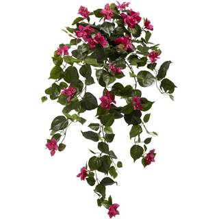 N?sten naturlige 37 bougainvillea h?ngende (s?t med 2) kunstig plante sk?nhed