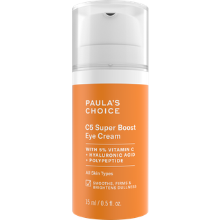 Paula's Choice C5 Super Boost jencreme med 5 % C-vitamin hyaluronsyre og peptider til hvede jne Mrke rande Fine linjer og kragettter 0,5 Fl