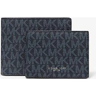 MK Harrison Logo Billfold Wallet With Passcase - Blue - Michael Kors - ONE SIZE
