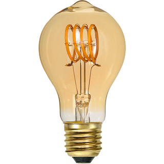 Star Trading - LED LAMP E27 TA60 Dekoleret spiral Amber - 2,5W - 2000K - Dæmpbar