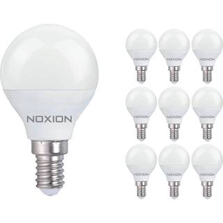 Fordelspakke 10x Noxion Lucent Lustre LED E14 Kugle matt 4.5W 470lm - 827 ekstra varm hvid | erstatter 40W