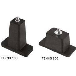 Tekno 100 gummifod Vulkaniseret gummi, højde 100 mm