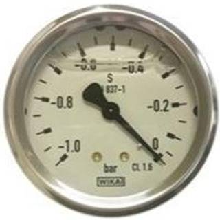 Wika Vakuum-meter ø63-1,0-+0 bar 1/4"rg.bagud