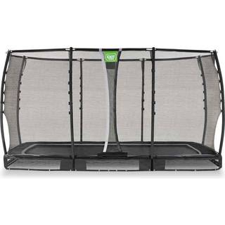 EXIT Allure Premium nedgravet firkantet trampolin 214x366cm - sort