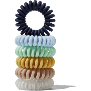 Hold On Tight Hair Rings 6-Pack, Blue/Green