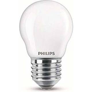 Philips LED Glas krone  60W  E27  varm hvid  mat ikke dæmpbar  1 stk - 8718699648862 ✓ På lager - klar til levering og afhentning