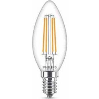 Philips LEDClassic Filament 60W kerte E14 varm hvid klar ikke dæmpbar  1 stk - 8718699648763 ✓ På lager - klar til levering og afhentning