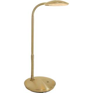 Zenith – messingfarvet LED-bordlampe med lysdæmper