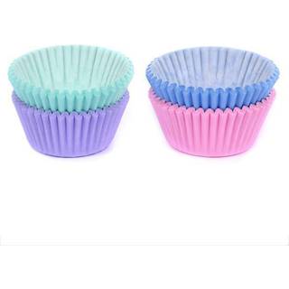 Mini muffinsfome 4 pastelfarver - ekstra tykt papir 100 stk