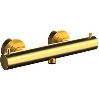 LAVABO Argo brusearmatur m/termostat og rosetter, Messing natur