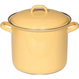 Riess Classic Pastell Fleischtopf 20 cm / 4,0 L goldgelb - Emaille - Gelb