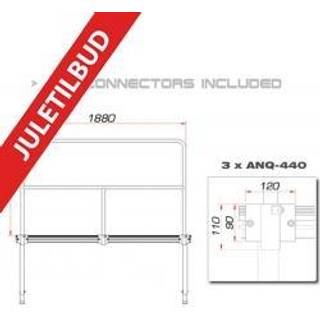 Guil TMQ-02/440 Stage Rail 188 cm (Aluminium Version) bl TILBUD NU
