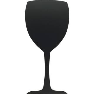 Securit chalkboard glas Silhouet 50x23,5cm sort