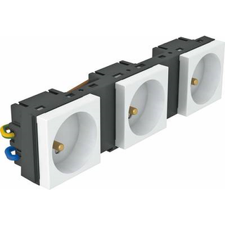 Obo Indbygningsramme mt45v ral 9011 3moduls