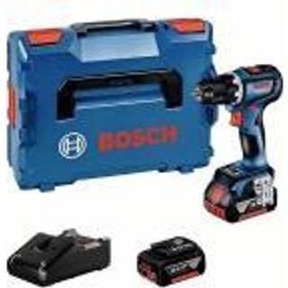 BOSCH GSR 18V-90 C Bore-/skruemaskine Li-Ion, 64Nm, brushless + L-Boxx +2x batterier ProCORE, 18V, 4Ah + oplader