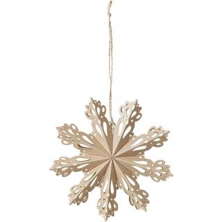 Broste Copenhagen Snowflake juledekoration natural Ø15 cm