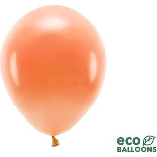 10 stk. Økologiske balloner orange 12" – Biologisk nedbrydelig festdekoration heliumklar