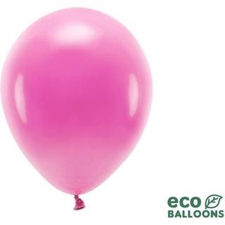100 stk. økologiske fuchsia balloner 12" biologisk nedbrydelige - perfekt til festdekoration