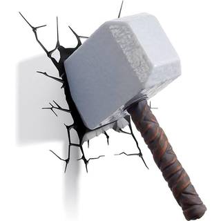 3D væglampe - Avengers Thor Hammer Marvel Superhelt LED lampe 2170