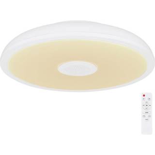 Raffy LED-loftlampe, højttaler, RGBW, hvid
