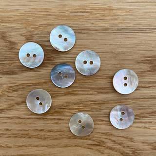 Knap 18mm Perlemor Natur