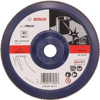 Bosch Lamelslibeskive B:mt Ø180x22mm K80 Flad - 2608607344