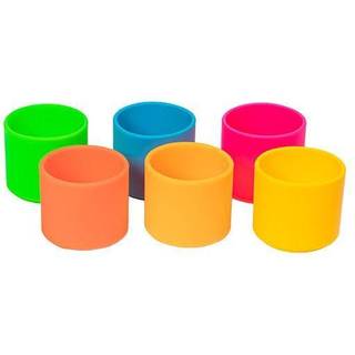 Stablekopper i silikone - Neon, 6 stk
