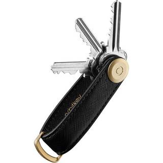Orbitkey Nøglering Saffiano Liquorice Black