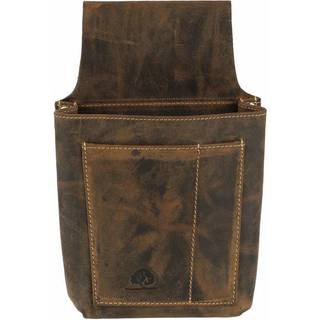 Kellnertasche Leder 14x22cm "Vintage" antikbraun 1786A-25 | Greenburry.de
