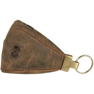 Schlüsseletui Leder 7x11cm mit 3 Schlüsselringen "Vintage" antikbraun 1827-25 | Greenburry.de