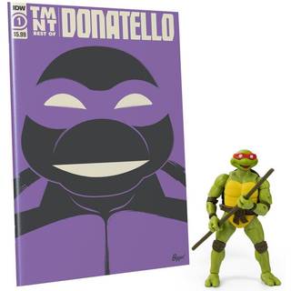 De loyale emner Teenage Mutant Ninja Turtles Best of Donatello 100-siders tegneserie Bog & Donatello BST Axn 5-tommer actionfigur s?t