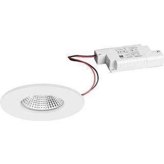 BRUMBERG Downlight BB20, dæmpbar, Hvid/opal, Badeværelse, Aluminium, Runde downlight