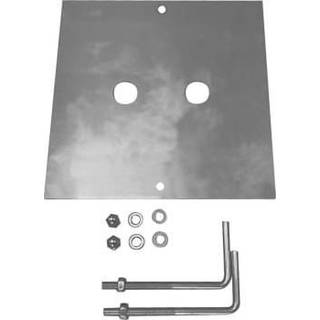 SLV betonankersæt Square Pole, grå, rustfrit stål, længde 18 cm