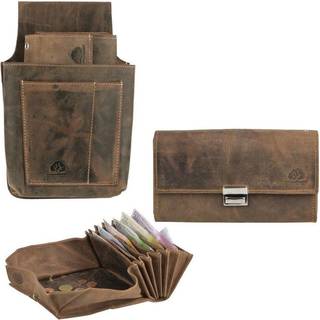 Profi Kellnerbörse und Holster im SET braun VINTAGE ORIGINAL 1785A