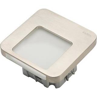Ledix Moza 73x73 230V stål 3100K 1W Ra80 31Lm IP20