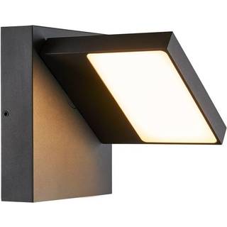 SLV LED-væglampe Abridor, antracit, bredde 14 cm, aluminium