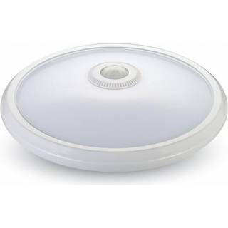 12W LED sensorlampe, 3000K - Hvid