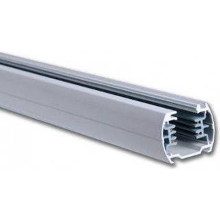 V-Tac 1,5 meter skinne til skinnespots - Hvid, 3-faset, komplet med tilslutning og endeprop - Farve : Hvid