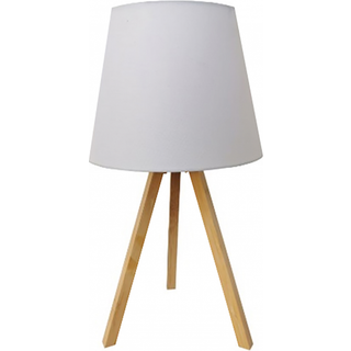Unilux Katy LED bordlampe bambus og hvid